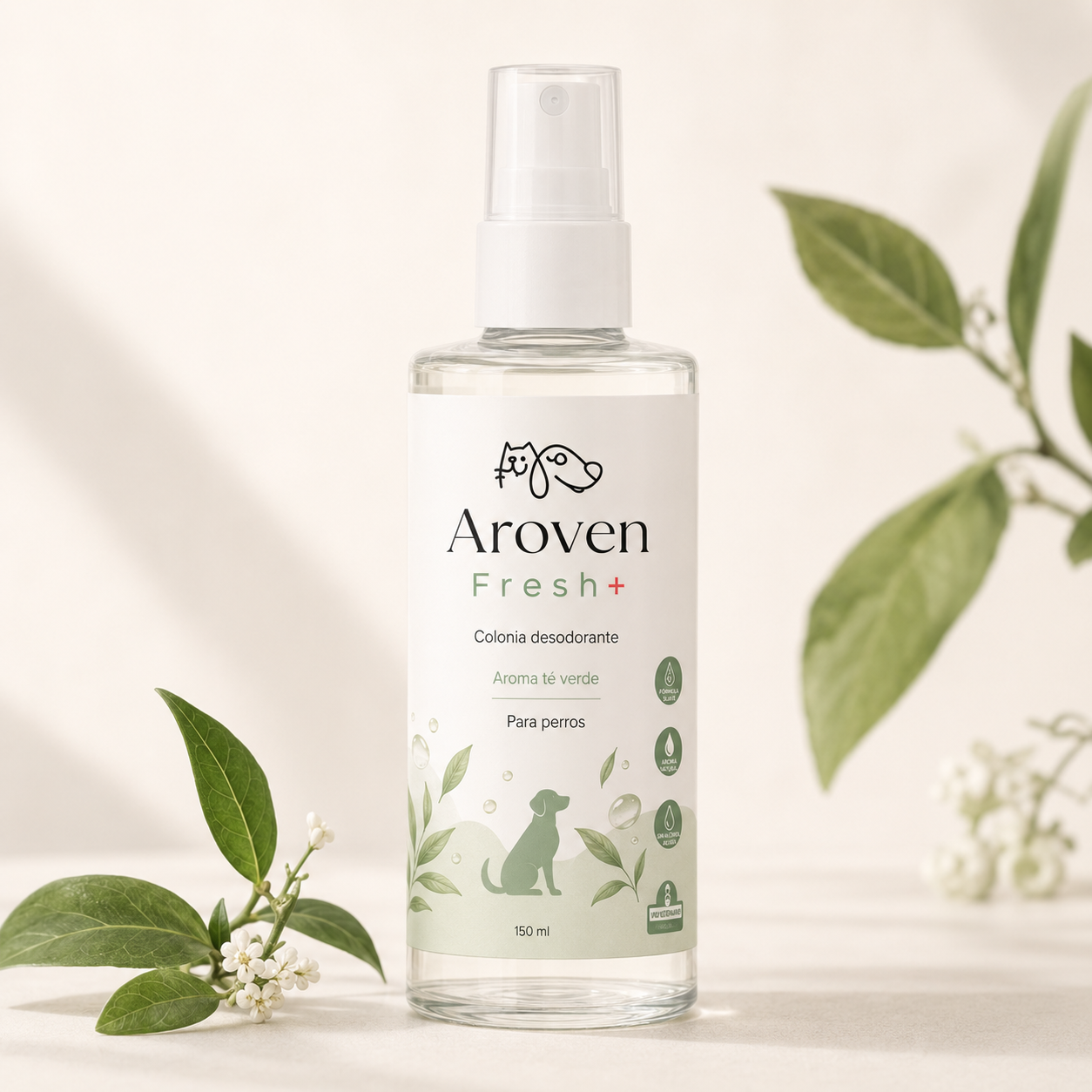 Aroven Fresh+ Colonia desodorante aroma té verde 150 ml